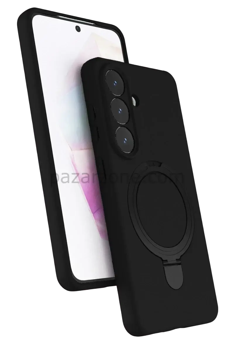 Newface Samsung Galaxy S26 Regal Magsafe Standlı Kapak - Siyah
