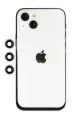 Newface Apple iPhone 14 Shine Kamera Lens - Gümüş