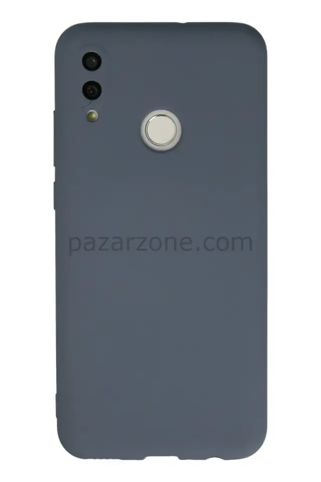 Newface Huawei P Smart 2019 Kılıf Nano içi Kadife Silikon - Gri
