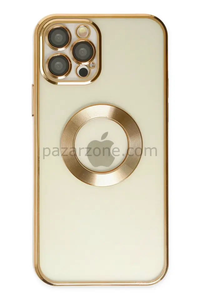 Newface Apple iPhone 12 Pro Kılıf Slot Silikon - Gold