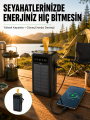 Taşınabilir Güneş Panelli Powerbank Çoklu Cihaz Şarj Destekli Yeni Nesil