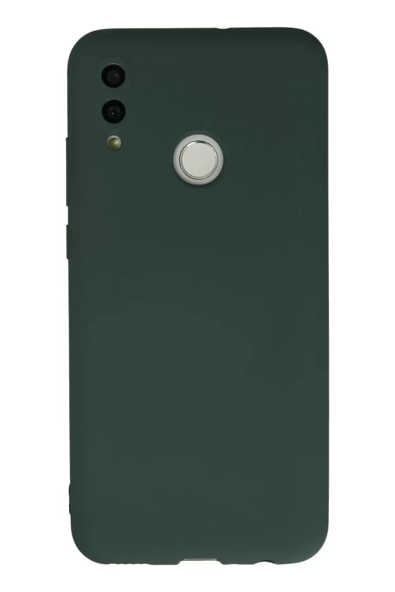 Newface Huawei P Smart 2019 Kılıf Nano içi Kadife Silikon - Koyu Yeşil