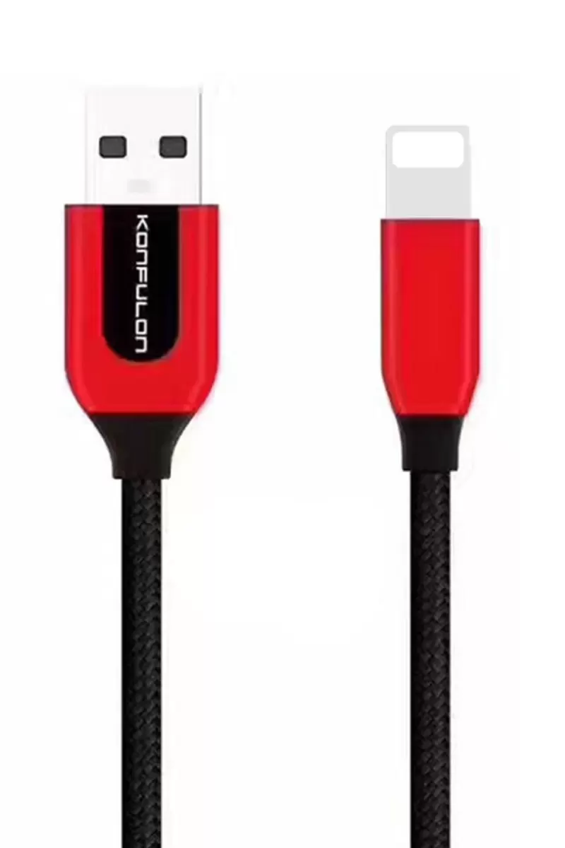 Konfulon S51 Lightning Kablo iphone Uyumlu 1M 3A - Siyah