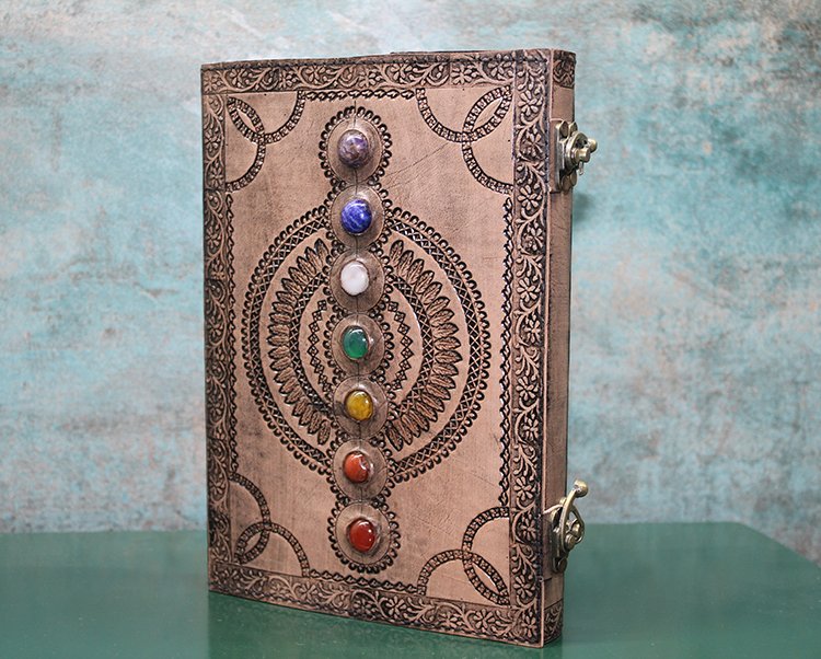 Taşlı Deri Defter Model 13