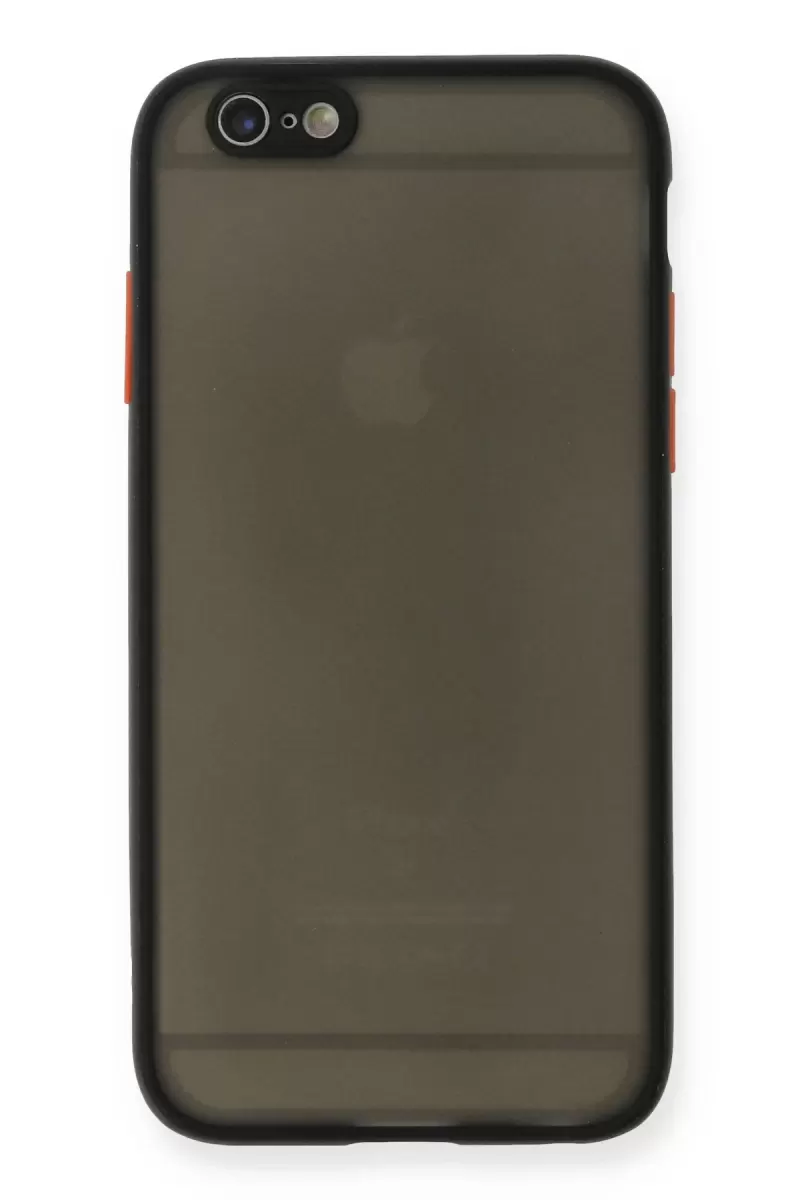Newface Apple iPhone 6 Kılıf Montreal Silikon Kapak - Siyah