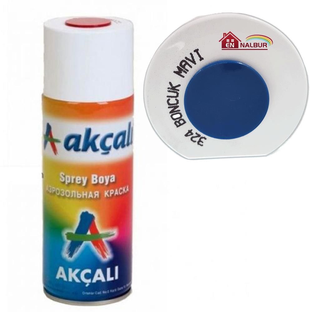 Akçalı Sprey Boya 400 ml 324 Boncuk Mavi