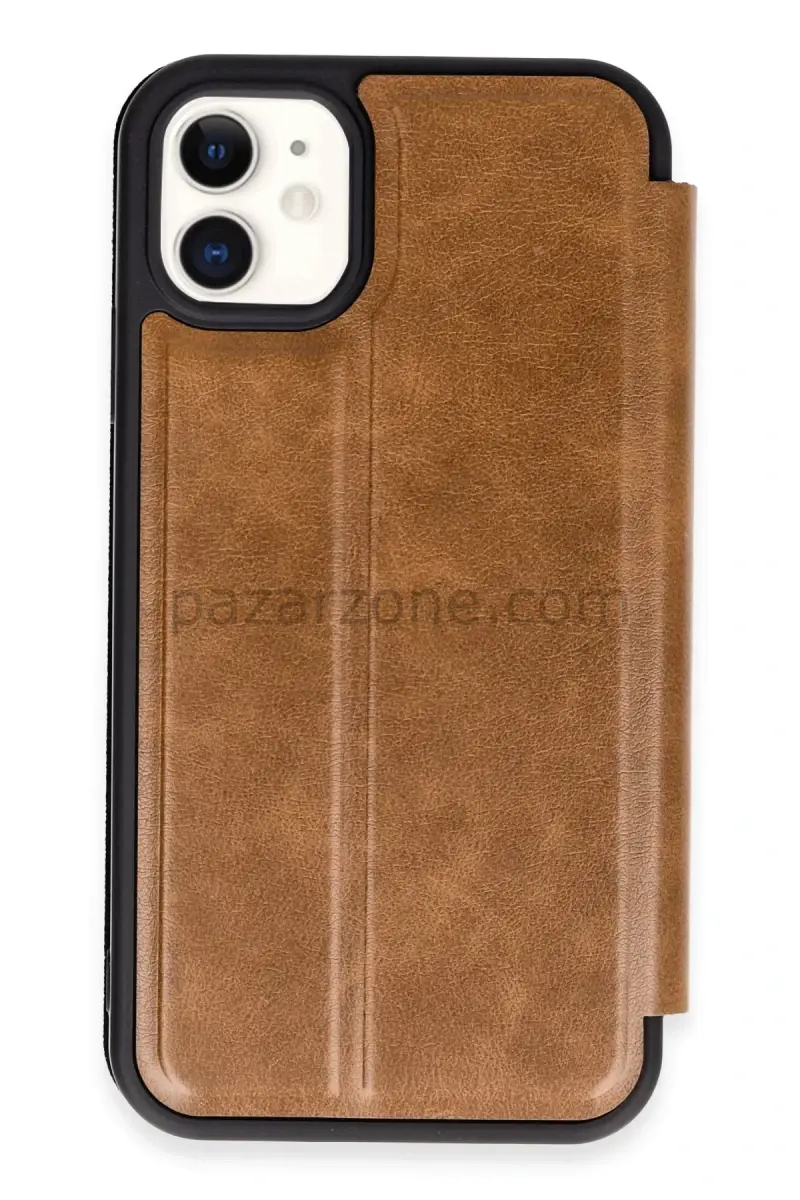 Newface Apple iPhone 11 Kılıf Flip Cover - Taba