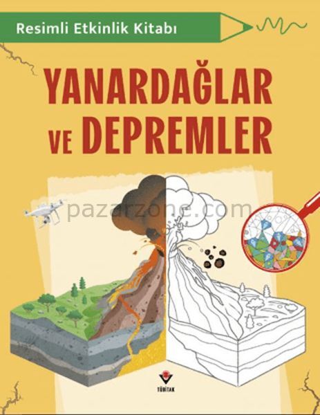 Resimli Etkinlik Kitabı - Yanardağlar ve Depremler