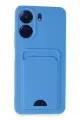 Newface Xiaomi Redmi 13C Kılıf Kelvin Kartvizitli Silikon - Mavi