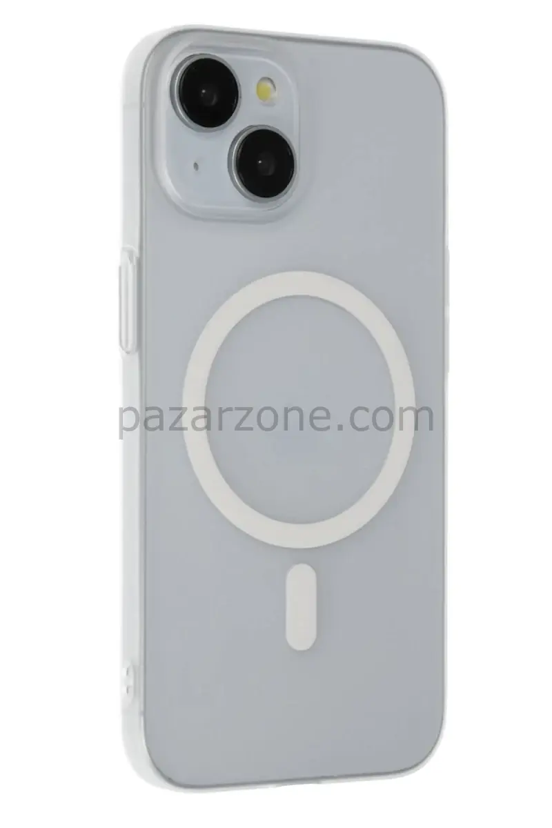 Joko Apple iPhone 15 Plus Tuna PC Slim Magsafe Kapak - Şeffaf