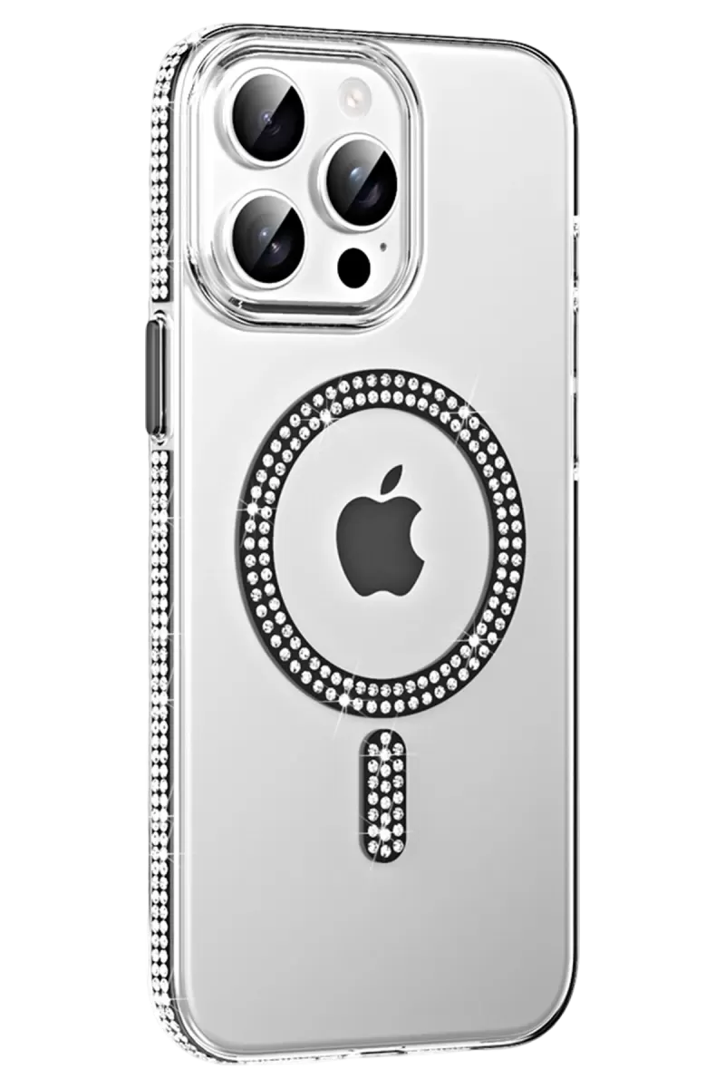 Joko Apple iPhone 15 Pro Move Taşlı Magsafe Kapak - Siyah