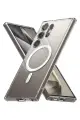 Newface Samsung Galaxy S24 Ultra Kılıf Magneticsafe Şeffaf Silikon - Şeffaf