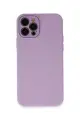 Newface Apple iPhone 12 Pro Max Kılıf Lansman Glass Kapak - Lila