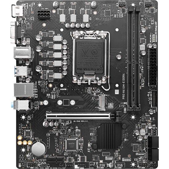 MSI PRO H610M-E DDR5 5600 (OC) HDMI,VGA M.2 1700P USB 3.2 Gen1 (12-13-14. Nesil)
