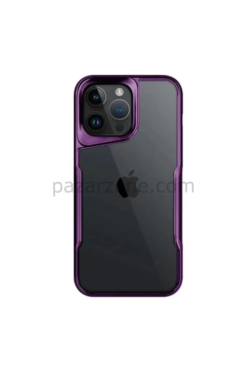 Newface Apple iPhone 16 Pro Kılıf Boyi Silikon Kapak - Derin Mor