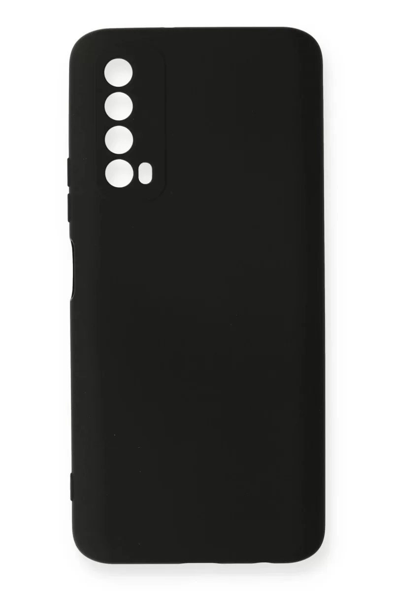 Newface Huawei P Smart 2021 Kılıf Nano içi Kadife Silikon - Siyah