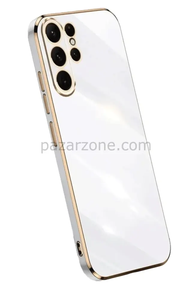Newface Samsung Galaxy S25 Ultra Kılıf Volet Silikon - Beyaz