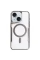 Newface Apple iPhone 15 Plus Kılıf Boyi Magsafe Silikon Kapak - Titan Gri