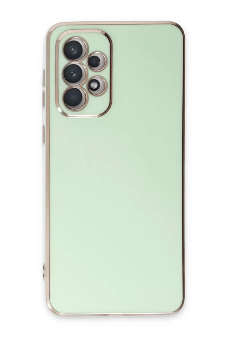 Newface Samsung Galaxy A73 5G Kılıf Volet Silikon - Açık Yeşil