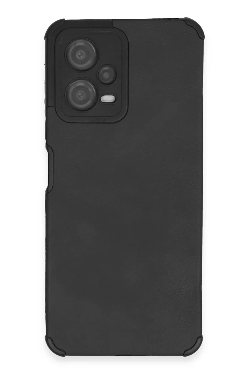 Newface Xiaomi Redmi Note 12 5G Kılıf Loop Deri Silikon - Siyah