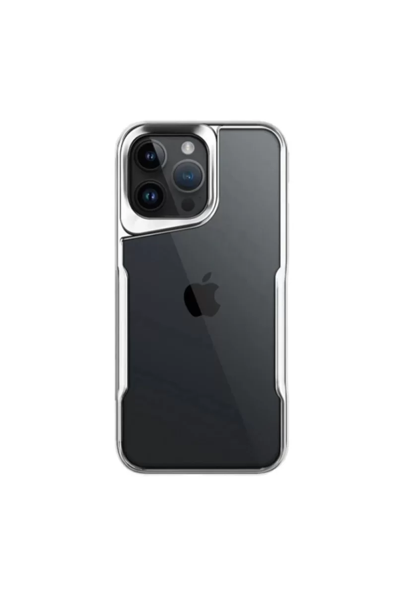 Newface Apple iPhone 16 Pro Kılıf Boyi Silikon Kapak - Gümüş