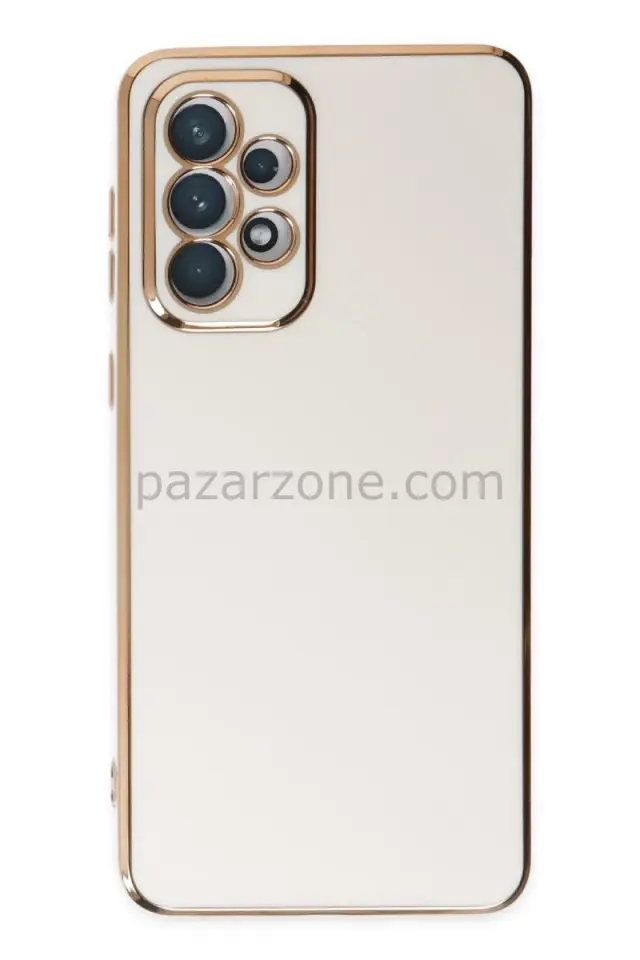 Newface Samsung Galaxy A73 5G Kılıf Volet Silikon - Beyaz