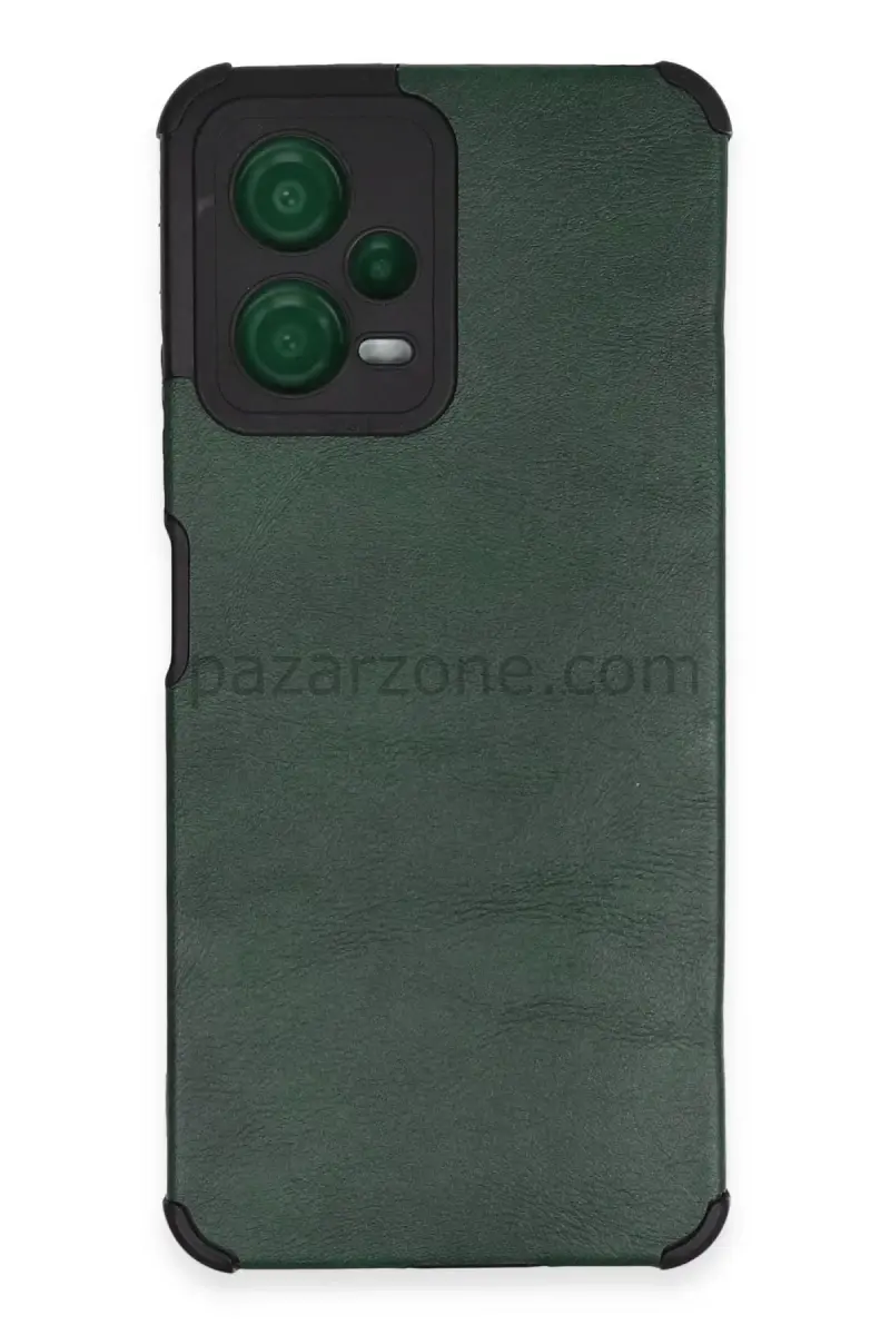Newface Xiaomi Redmi Note 12 5G Kılıf Loop Deri Silikon - Yeşil