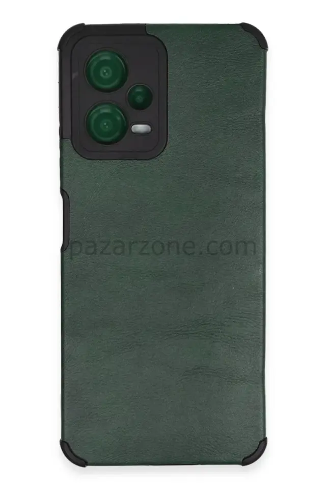 Newface Xiaomi Redmi Note 12 5G Kılıf Loop Deri Silikon - Yeşil