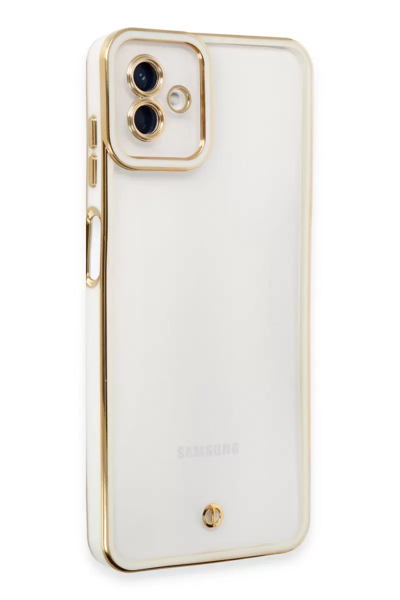 Newface Samsung Galaxy A04 Kılıf Liva Lens Silikon - Beyaz