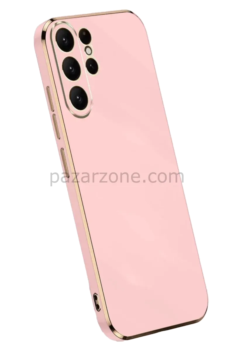 Newface Samsung Galaxy S25 Ultra Kılıf Volet Silikon - Pembe