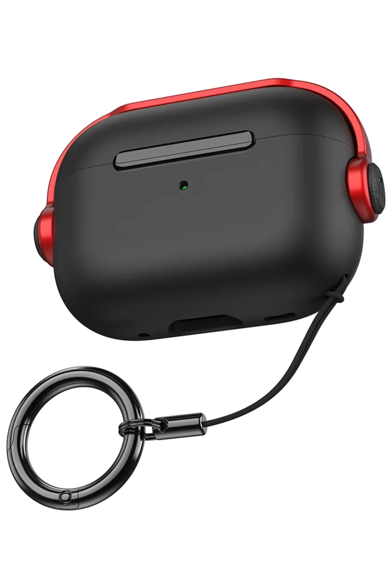 Newface Apple Airpods 3 (3.nesil) Cool Kılıf - Siyah-Kırmızı