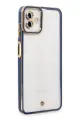 Newface Samsung Galaxy A04 Kılıf Liva Lens Silikon - Mavi