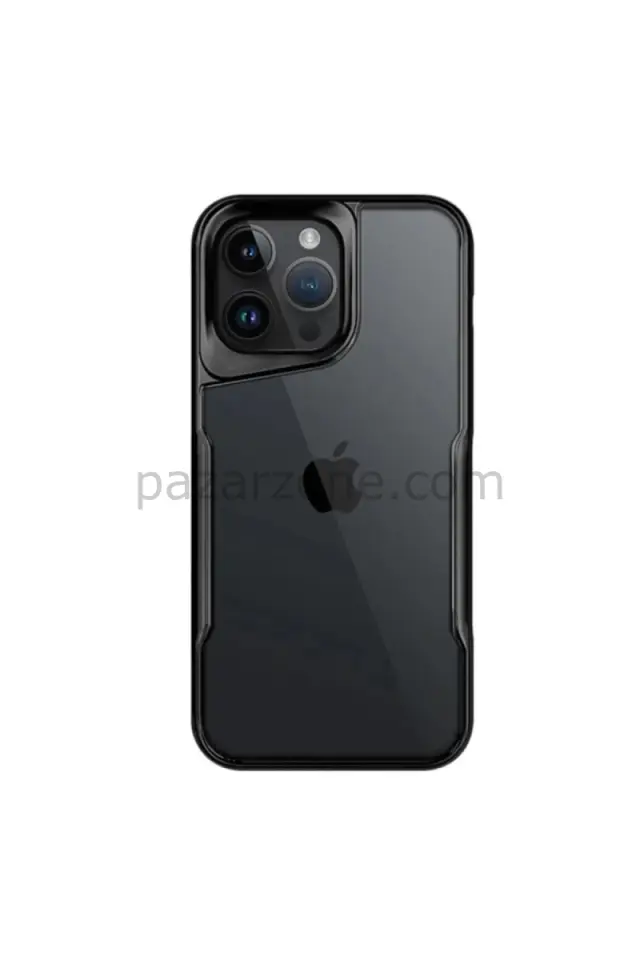 Newface Apple iPhone 16 Pro Kılıf Boyi Silikon Kapak - Siyah