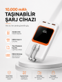 10.000 mAh Bataryalı, Dijital Göstergeli Taşınabilir Powerbank