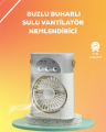 Mini Klima Fan | USB'li, 7 Renk Gece Işığı, 3'ü 1 Arada Fonksiyon