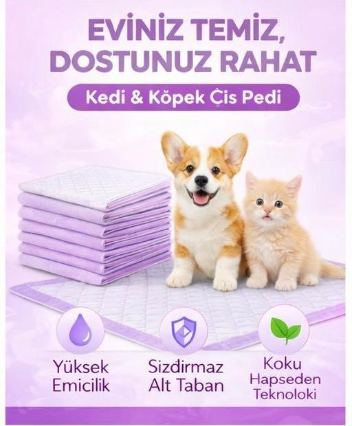 Yıkanabilir Kopitoneli sıvı geçirmez kedi /köpek çiş pedi  -ölçüler 100 x 100