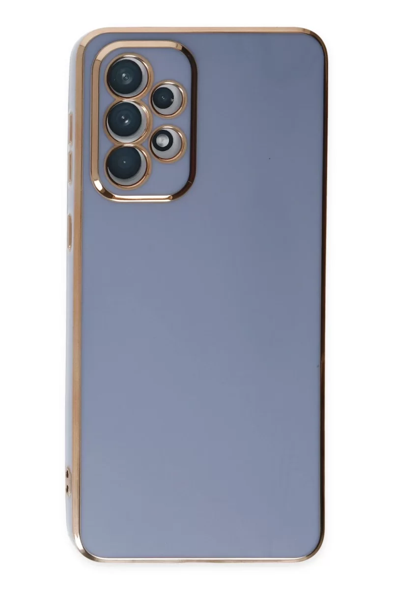 Newface Samsung Galaxy A73 5G Kılıf Volet Silikon - Mavi