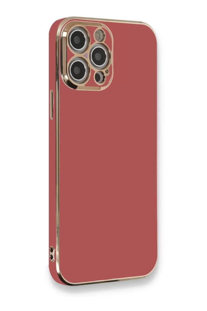 Newface Apple iPhone 12 Pro Kılıf Volet Silikon - Kırmızı
