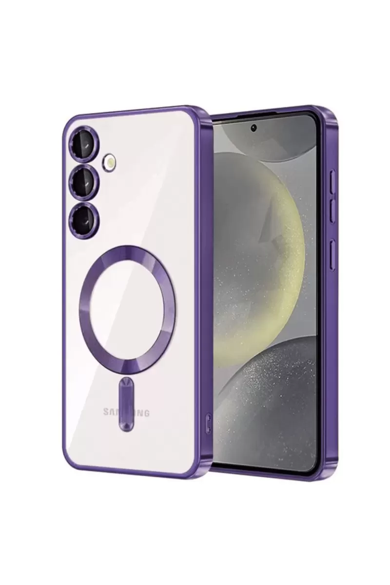 Newface Samsung Galaxy S23 Kılıf Kross Magneticsafe Kapak - Mor