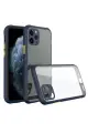 Newface Apple iPhone 11 Pro Kılıf Miami Şeffaf Silikon - Lacivert