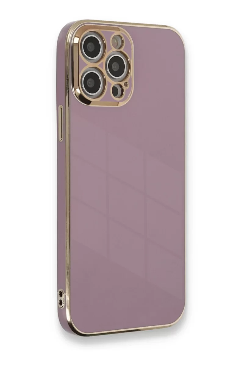 Newface Apple iPhone 12 Pro Kılıf Volet Silikon - Mor