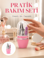 Tırnak Bakım Manikür Pedikür Seti 4 Parça Pembe Ev ve Seyahat Uyumlu Yeni Nesil