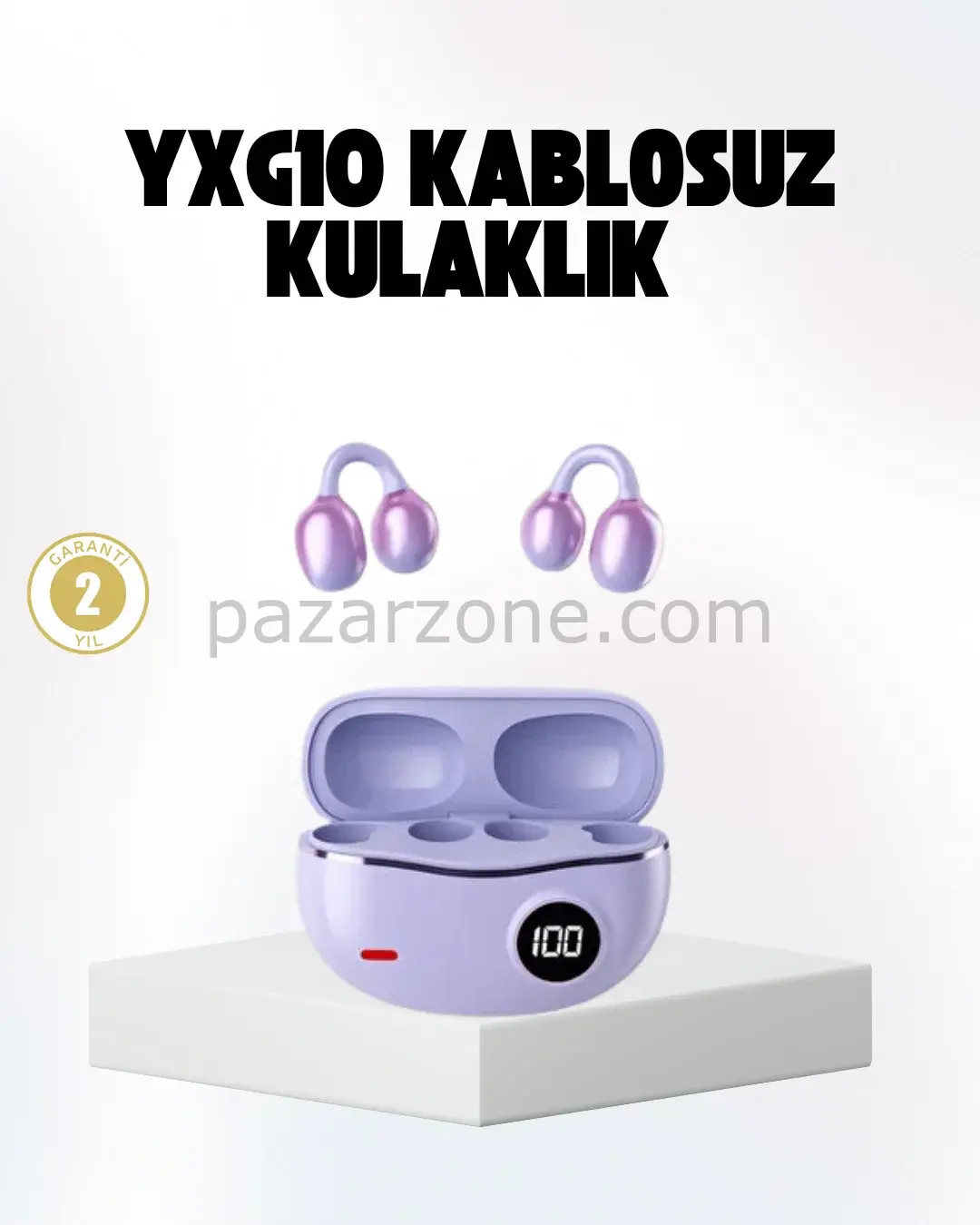 Bluetooth YXG10 Kulak Arkası Tasarım Cilt Dostu Silikon Hafif Yapı