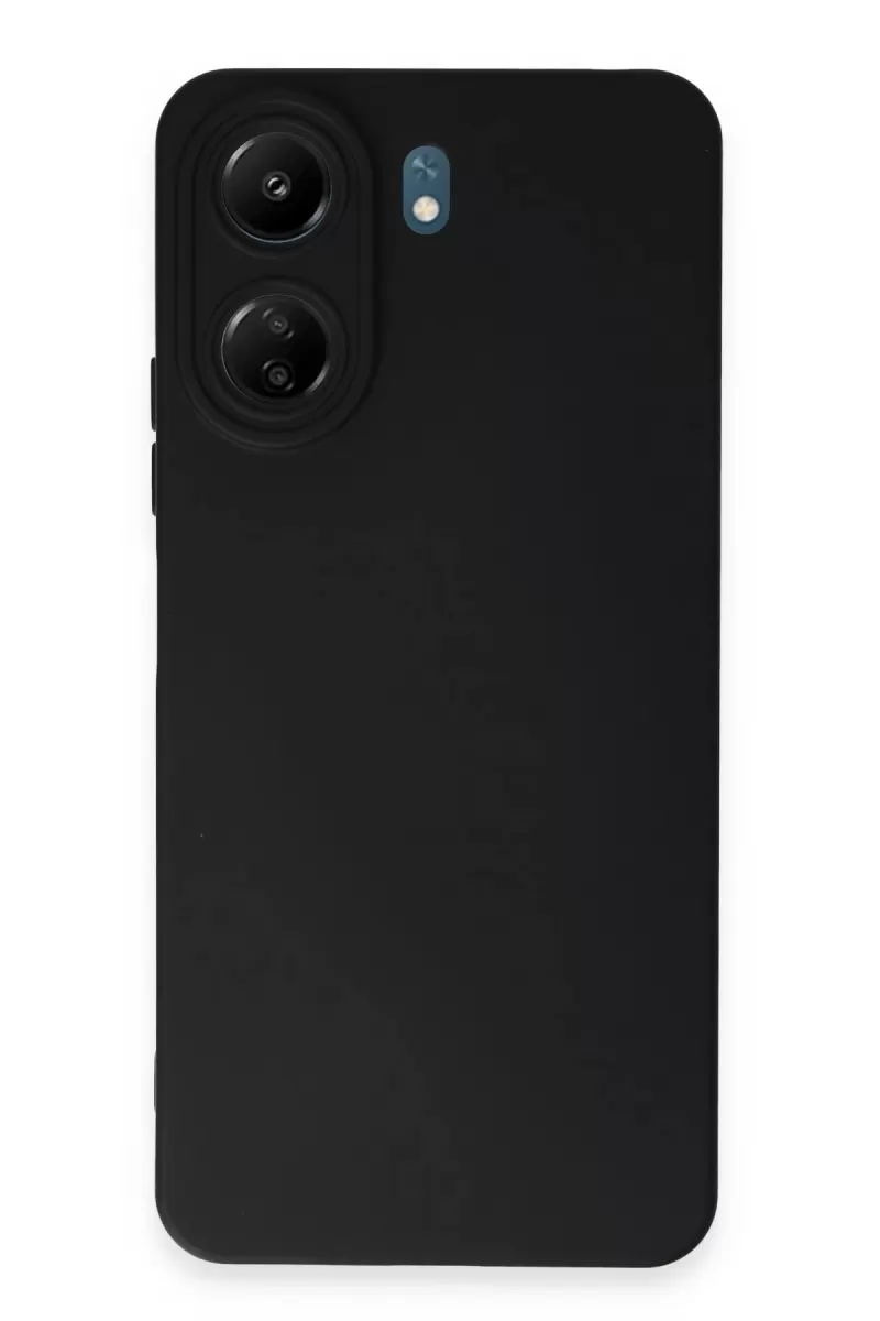 Newface Xiaomi Redmi 13C Kılıf Nano içi Kadife Silikon - Siyah