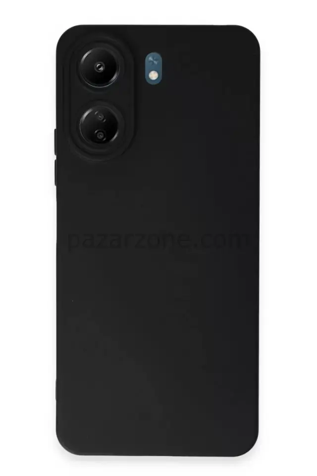 Newface Xiaomi Redmi 13C Kılıf Nano içi Kadife Silikon - Siyah