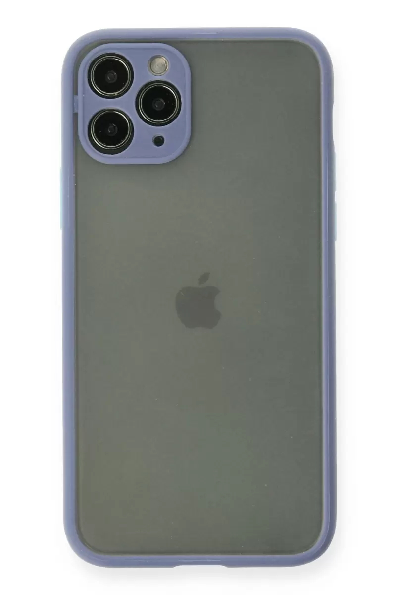 Newface Apple iPhone 11 Pro Kılıf Montreal Silikon Kapak - Gri