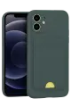 Newface Apple iPhone 11 Kılıf Kelvin Kartvizitli Silikon - Koyu Yeşil