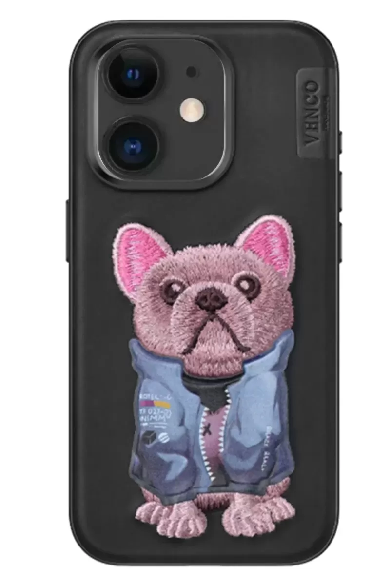 Venco Apple iPhone 11 Cute Desenli Kapak - Siyah