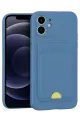 Newface Apple iPhone 11 Kılıf Kelvin Kartvizitli Silikon - Mavi