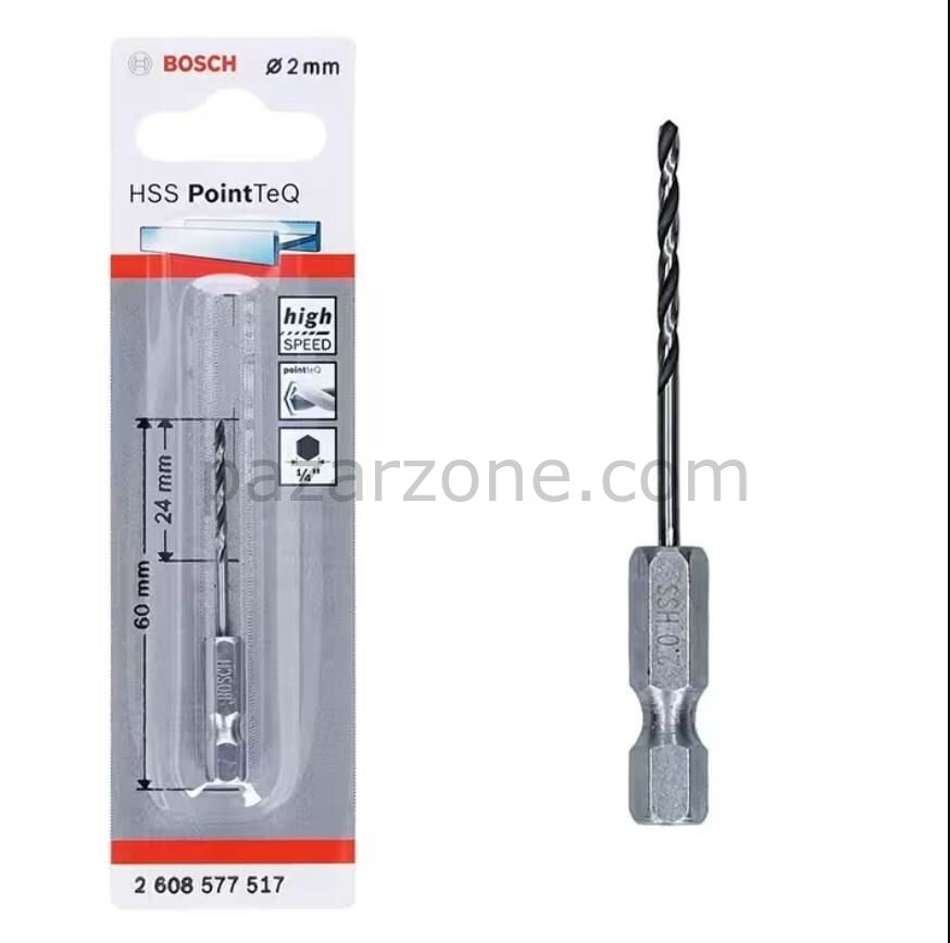 Bosch Pointteq Altıgen Şaftlı Hss Matkap Ucu 2 mm